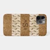 Elegant Gold Giraffe Glitter Sparkle Name Case-Mate iPhone Case (Achterkant (horizontaal))