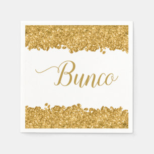 Elegant Gold Girly Bunco Servet