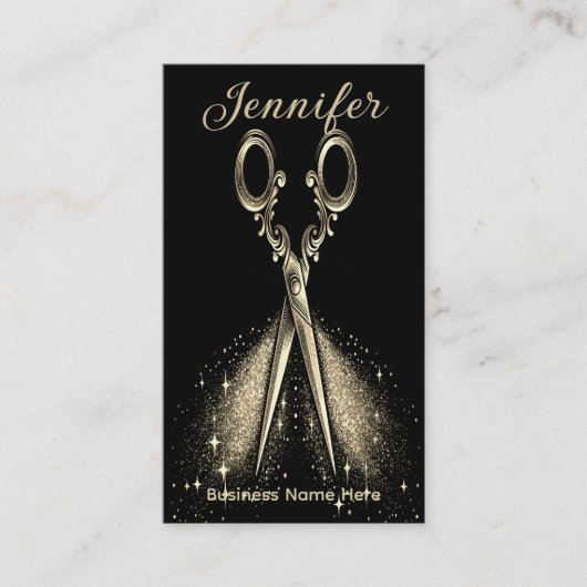 Elégant Gold Glam Hairstyliste Rendez-vous (Devant)