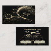 Elégant Gold Glam Hairstyliste Rendez-vous (Devant / Derrière)