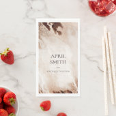 Elegant Gold Glitter Agate Marble Texture Beige Servet (Insitu)