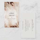 Elegant Gold Glitter Agate Marble Texture Beige Visitekaartje (Voorkant / Achterkant)