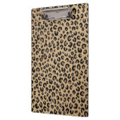 Elegant Gold Glitter Black leopard Print Klembord (Links)