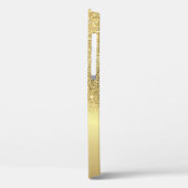 Elegant Gold Glitter Bokeh Gold Lotus Case-Mate iPhone Case (Achterkant / Links)