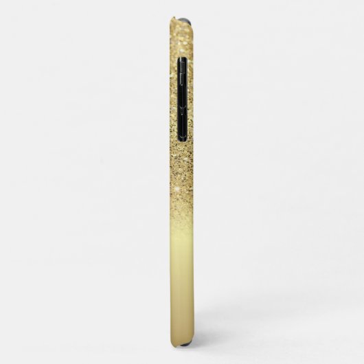 Elegant Gold Glitter Bokeh Lotus Case-Mate iPhone Case (Achterkant/links)