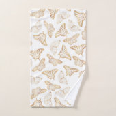 Elegant Gold Glitter Butterfly Bad Handdoek (Handdoek)