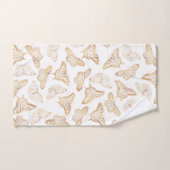 Elegant Gold Glitter Butterfly Bad Handdoek (Handdoek)