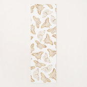 Elegant Gold Glitter Butterfly Yogamat (Voorkant)
