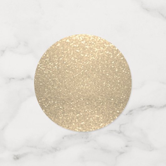 Elegant Gold Glitter Confetti (Kleine voorkant)