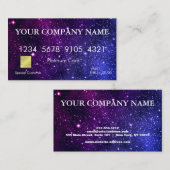 Elegant Gold Glitter Credit Card Visitekaartje (Voorkant / Achterkant)