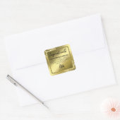 Elegant Gold Glitter Ingrediënt Labels (Envelop)