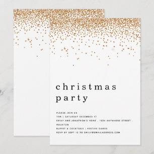 Elegant Gold Glitter-kerstfeest Kaart