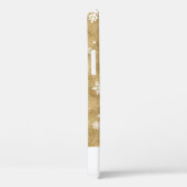 Elegant Gold Glitter-kerstsnowflake-patroon Case-Mate iPhone Case (Achterkant / Rechts)