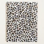 Elegant Gold Glitter Leopard Pattern Planner (Voorkant)