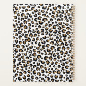 Elegant Gold Glitter Leopard Pattern Planner (Achterkant)