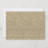 Elegant Gold Glitter , Lijst Wedding Kaart (Achterkant)