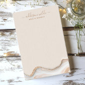 Elegant Gold Glitter Marble Agate Modern Chic Post-it® Notes