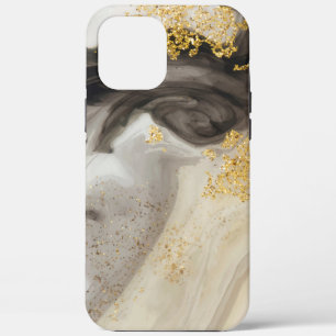 Elegant Gold Glitter Marble Modern Chic iPhone 12 Pro Max Hoesje