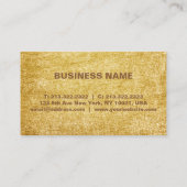 Elegant Gold Glitter Modern Chic Visitekaartje (Achterkant)