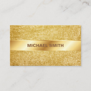 Elegant Gold Glitter Modern Chic Visitekaartje