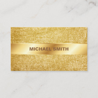 Elegant Gold Glitter Modern Chic Visitekaartje