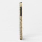 Elegant Gold Glitter Monogram Bling Case-Mate iPhone Case (Achterkant/links)