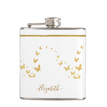 Elegant Gold Glitter Monogram Naam