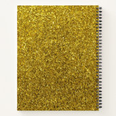 Elegant Gold Glitter Notitieboek (Achterkant)