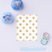 Elegant Gold Glitter Polka Dots Pattern Flyer (Enkel)