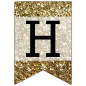 Elegant Gold Glitter Printing Wedding Vlaggetjes (Tweede vlag)