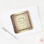 Elegant Gold Glitter Product Packaging Labels (Envelop)