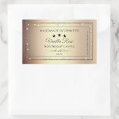 Elegant Gold Glitter Product Packaging Labels (Tas)