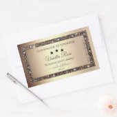 Elegant Gold Glitter Product Packaging Labels (Envelop)