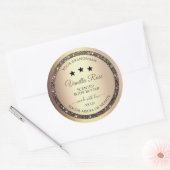 Elegant Gold Glitter Product Packaging Labels (Envelop)