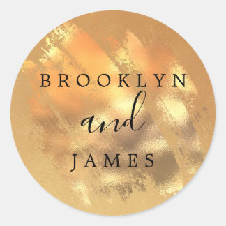Elegant Gold Glitter Ronde Sticker