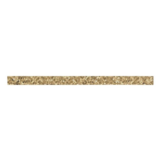 Elegant Gold Glitter Sparkle Grosgrain Lint (Voorkant)