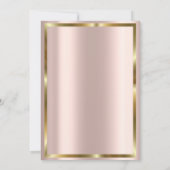 Elegant Gold Glitter Unicorn Florence Baby shower  Kaart (Achterkant)