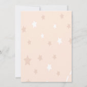 Elegant Gold Glitter Unicorn, Stars Birthday Kaart (Achterkant)