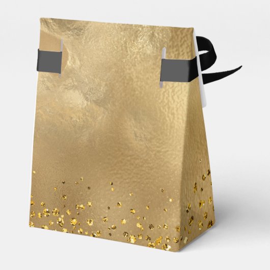 Elegant Gold Glitter Wedding Jubileum Hartelijk da Bedankdoosjes (Achterkant)