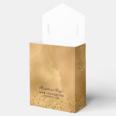 Elegant Gold Glitter Wedding Jubileum Hartelijk da Bedankdoosjes (Geopend)