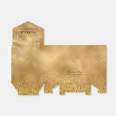 Elegant Gold Glitter Wedding Jubileum Hartelijk da Bedankdoosjes (Uitgevouwen)