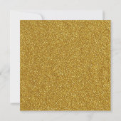 Elegant Gold Glitter Wedding Rehearsal Dinner Kaart (Achterkant)