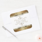 Elegant Gold Glitter White Product Labels (Envelop)