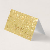 Elegant Gold Glittery Bokeh Hartelijk dank voor uw Visitekaartjes (Achterkant)