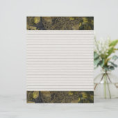 Elegant Gold Gothic Night Lined Recippage Insert (Staand voorkant)