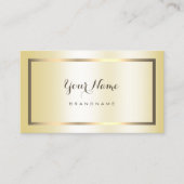 Elegant Gold Gradient Effect Professional Trendy Visitekaartje (Voorkant)