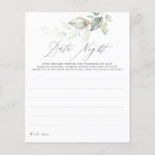 Elegant Gold Greenery laat de idealen van de avond (Voorkant)