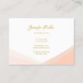 Elegant Gold Hand Script Text Professional Modern Visitekaartje (Achterkant)
