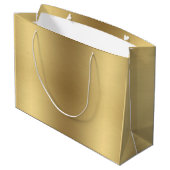 Elégant Gold Happy Anniversaire Nom Grand sac cade (Dos Angle)