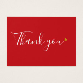 Elegant Gold Heart Business Cadeaubon Visitekaartje